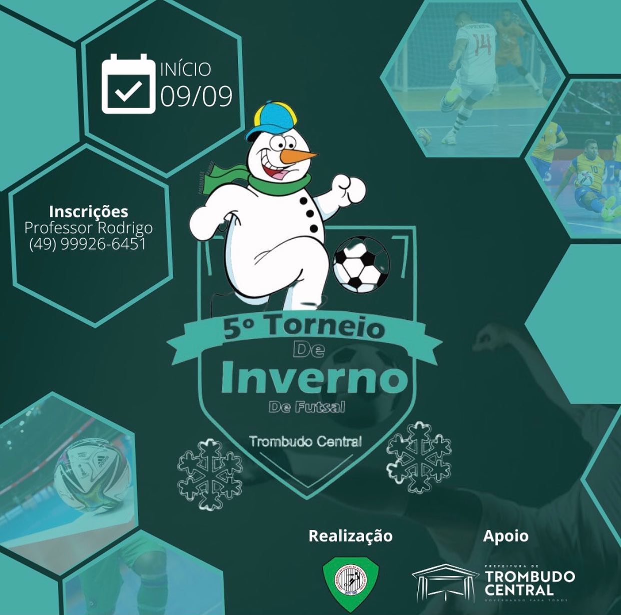 Torneio de Inverno tem mais de cem inscrições - Prefeitura de Trombudo  Central